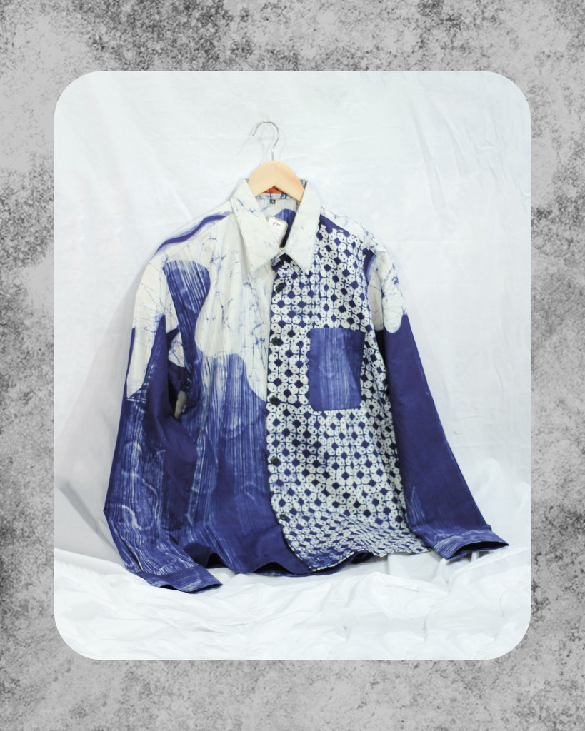 Kemeja Batik tulis lukis motif abstrak